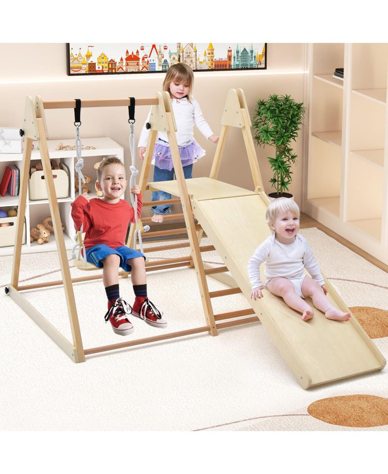 5-in-1 Foldable Adjustable Jungle Gym, 5-Piece Set