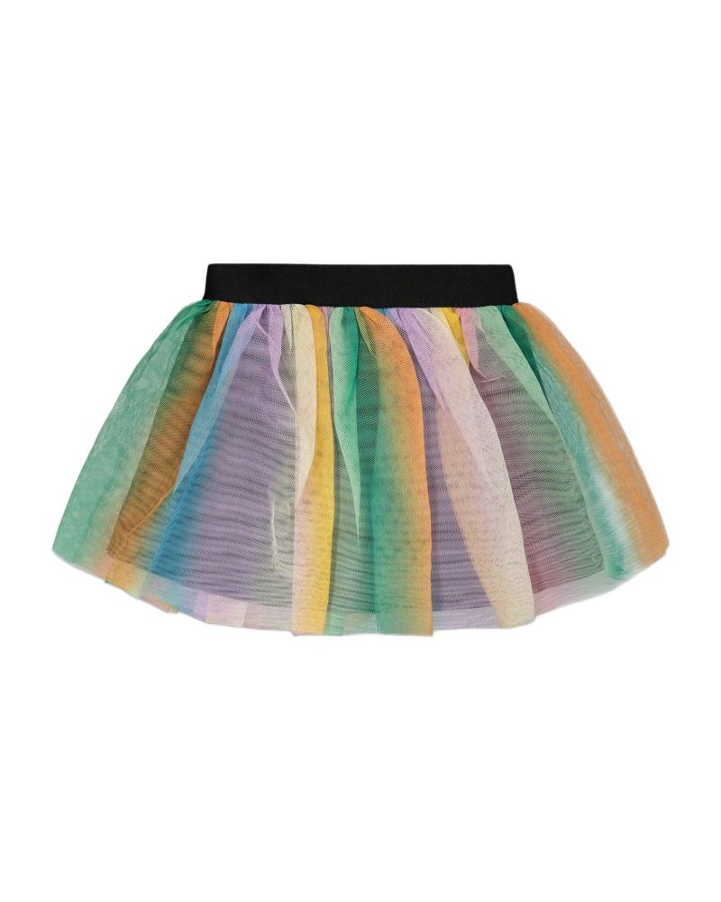 Big Girls Printed Mesh Skirt Multicolored