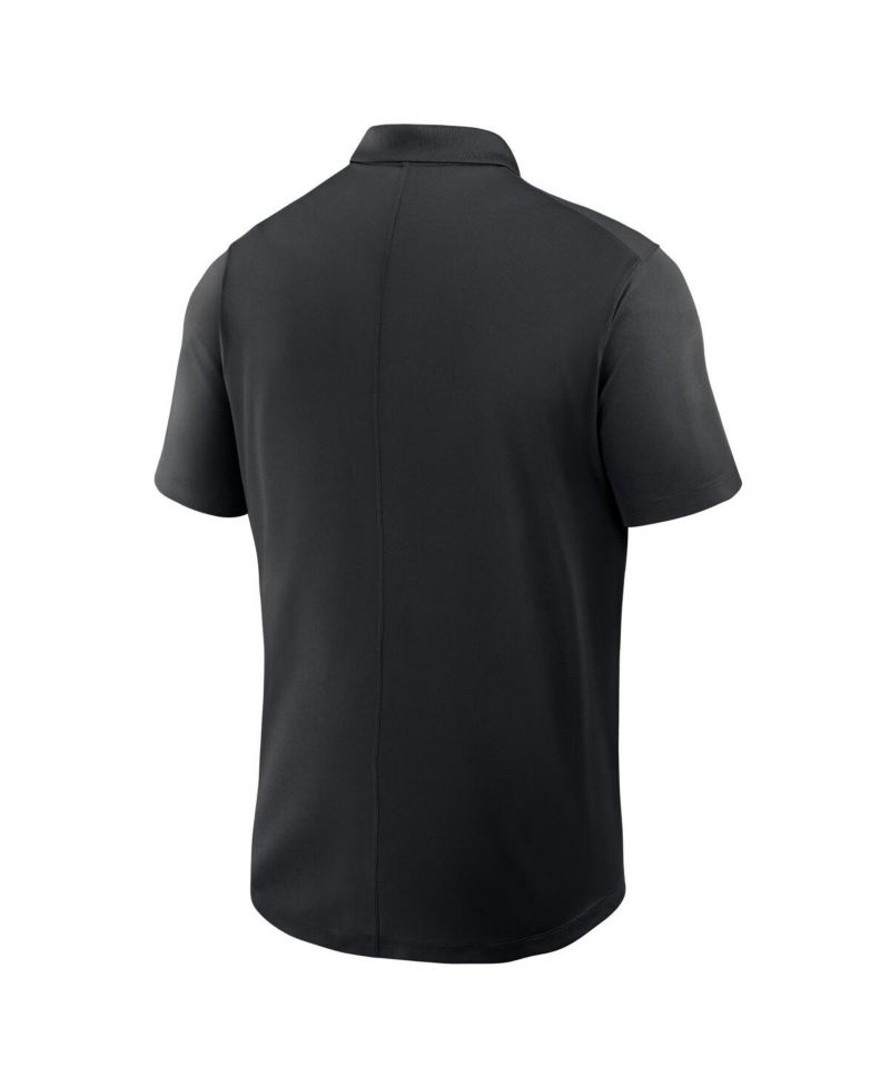 Men's Black Pittsburgh Steelers Rewind Victory Performance Polo Shirt