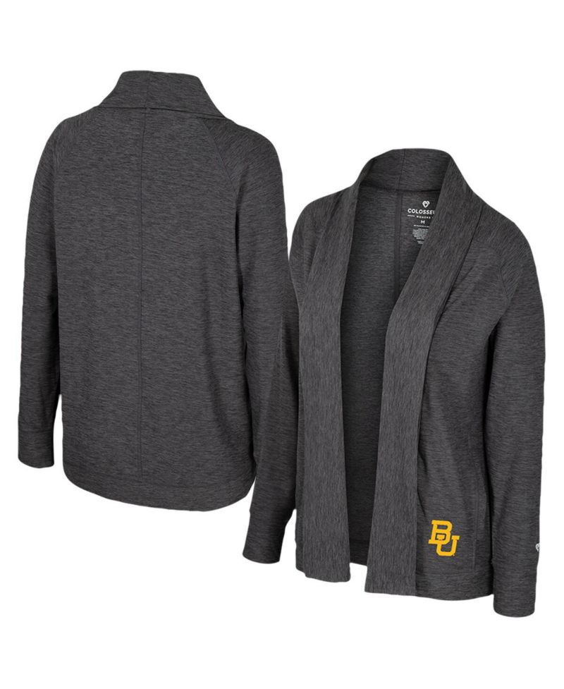 Women's Charcoal Baylor Bears Dash Cardigan Sweater