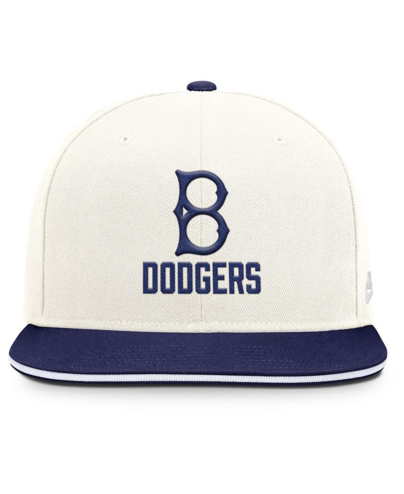 Men's Cream/Royal Brooklyn Dodgers Cooperstown Pro Dri-FIT Snapback Hat
