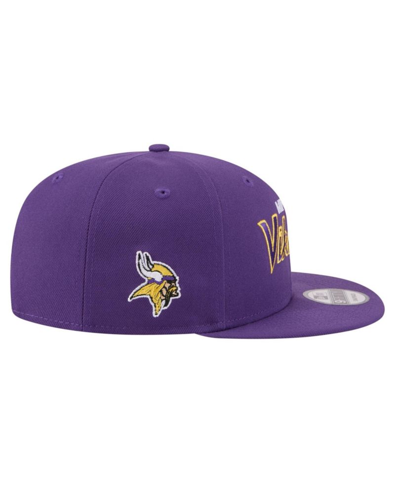 Men's Purple Minnesota Vikings Core Team Script 9FIFTY Snapback Hat