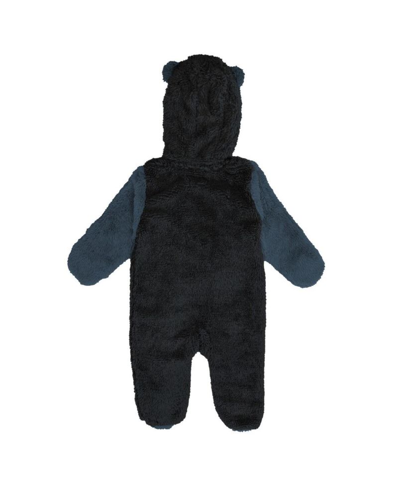 Newborn Black Vegas Golden Knights Stay Napping Fleece Bunting Full-Zip Hooded Sleeper