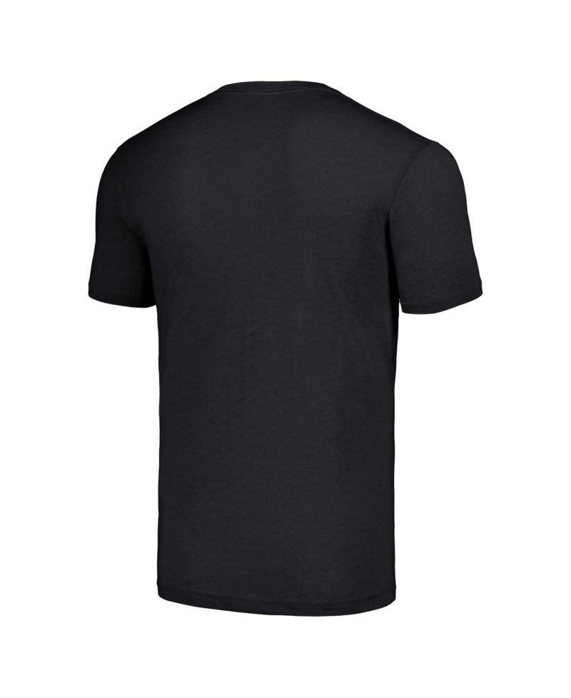 Men's Ray Lewis Charcoal Baltimore Ravens Retired Player Caricature Tri-Blend T-shirt