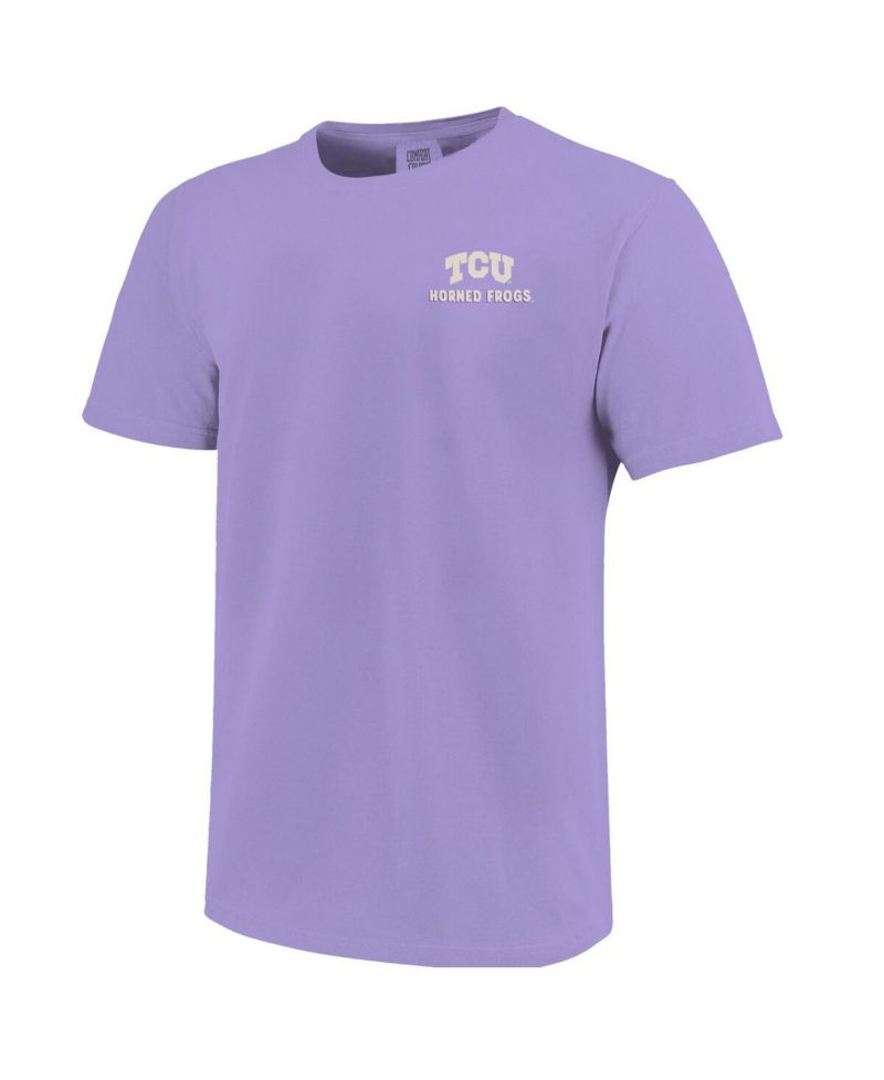 Big Boys and Girls Purple TCU Horned Frogs Local Campus Scene T-Shirt