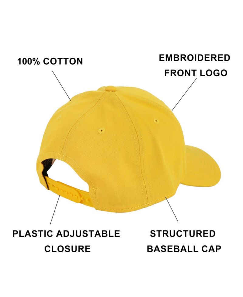 Men's Wario Embroidery Cotton Twill B2 Structured Baseball Cap Traditional Adjustable