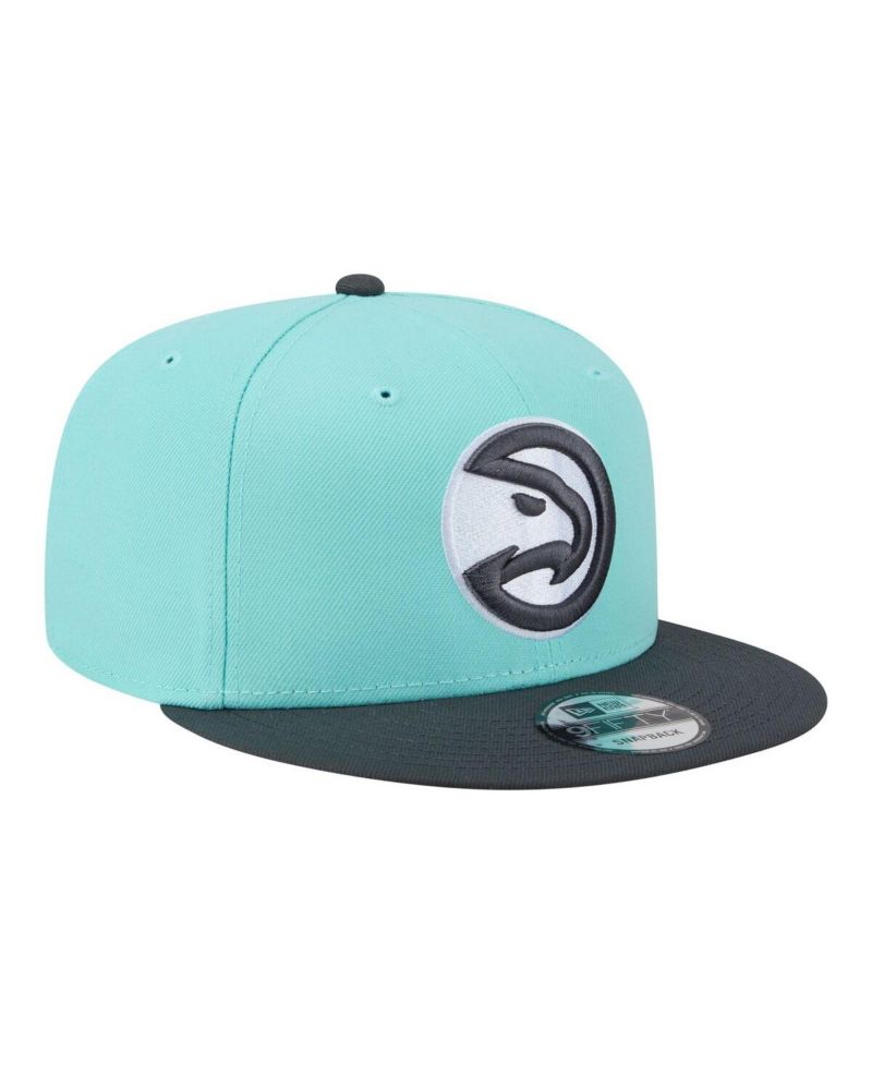Men's Turquoise/Charcoal Atlanta Hawks Color Pack Two-Tone 9FIFTY Snapback Hat