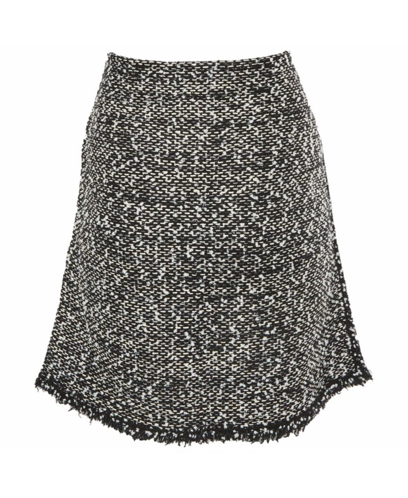 Women's Tweed Zip Up Mini Skirt