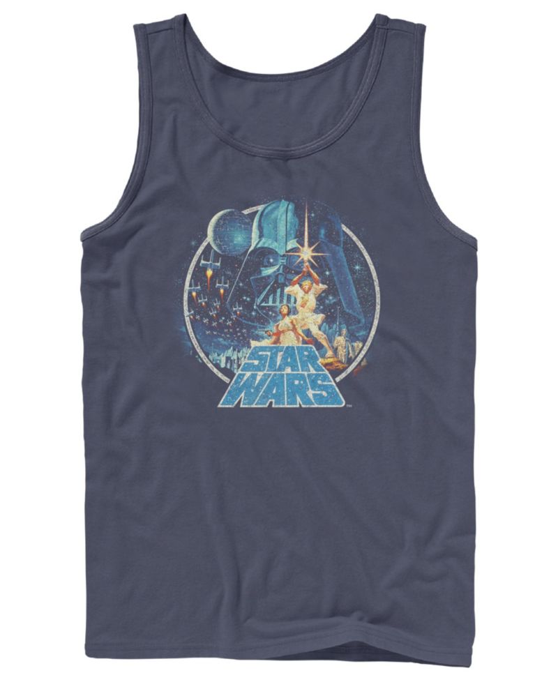 Men's Star Wars Death Star Battle Vintage Graphic Tank Top