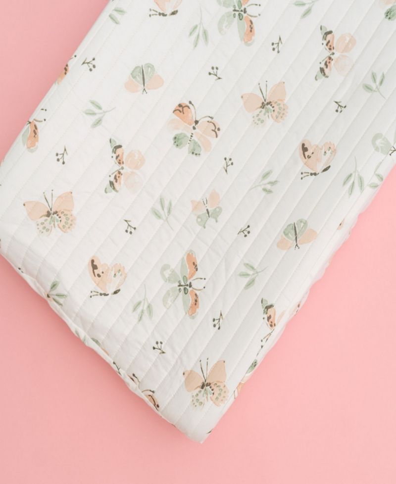 Infants Parker Quilted Butterfly Change Pad Cover