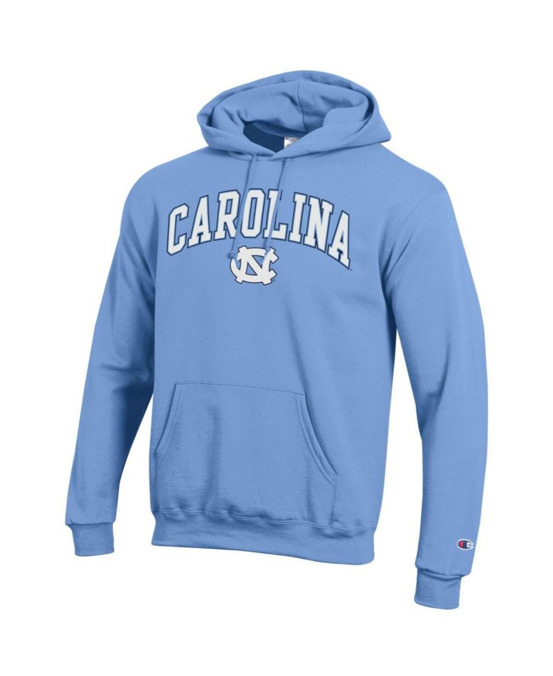 Men's Carolina Blue North Carolina Tar Heels Arch Over Logo Pullover Hoodie
