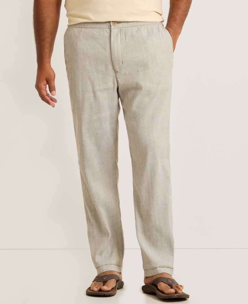 Men's Linen-Blend Beach Coast Classic-Fit Pants