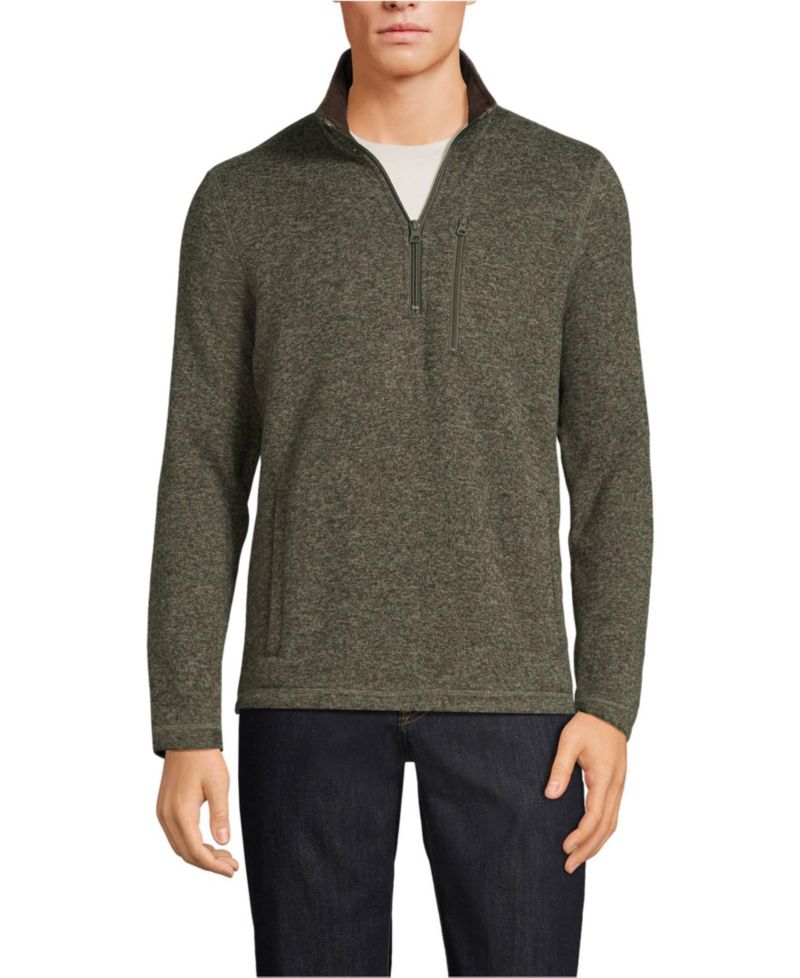 Men's Sweater Fleece Quarter Zip Pullover