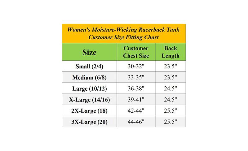 Women's Moisture Wicking Racerback Tanks-5 Pack
