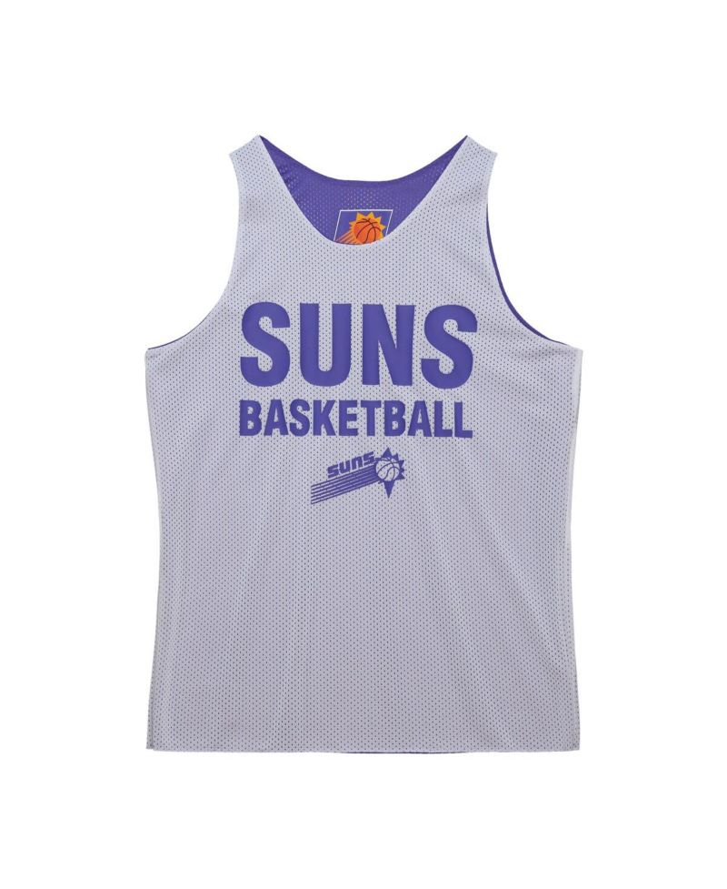 Men's Purple/White Phoenix Suns Hardwood Classics Reversible Mesh Practice Jersey