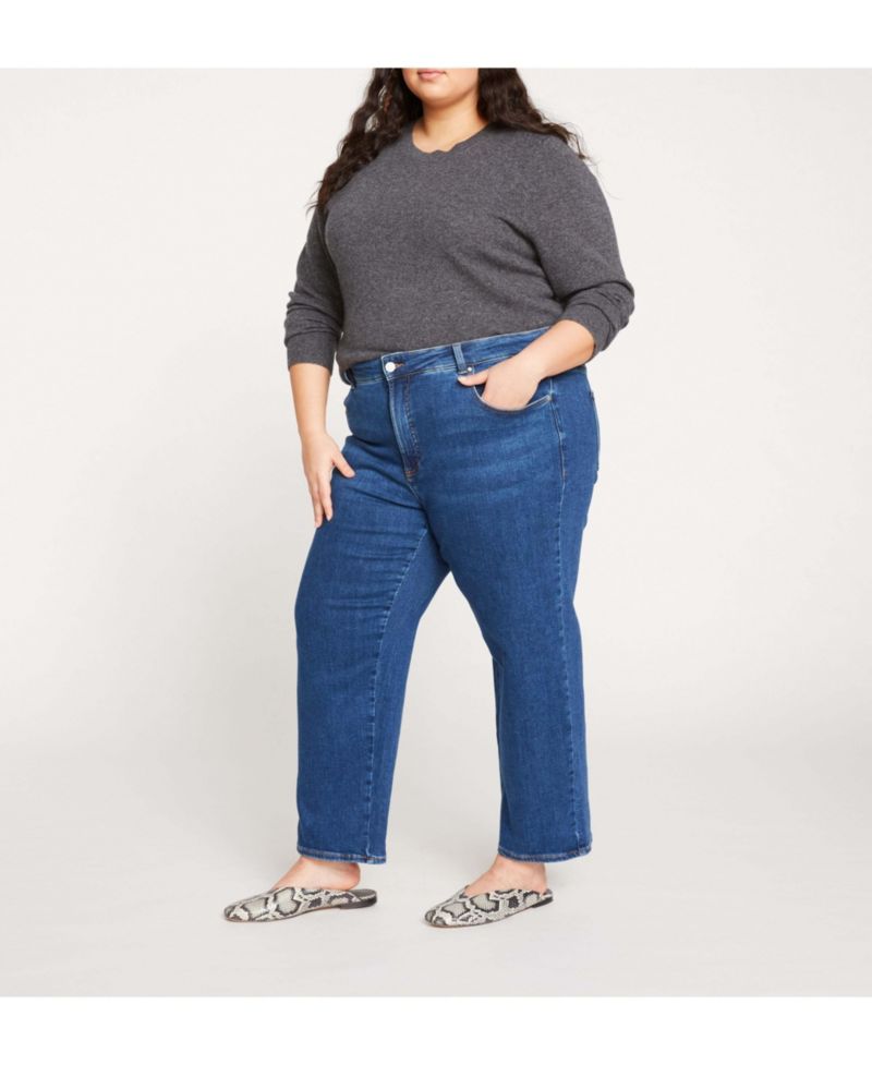 Women's High Rise Straight Leg Jeans 28 Inch