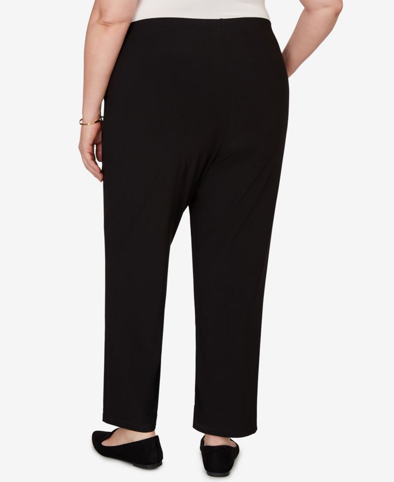 Plus Size Soft Crepe Pull-On Pants