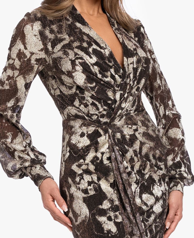 Plus Size V-Neck Gown