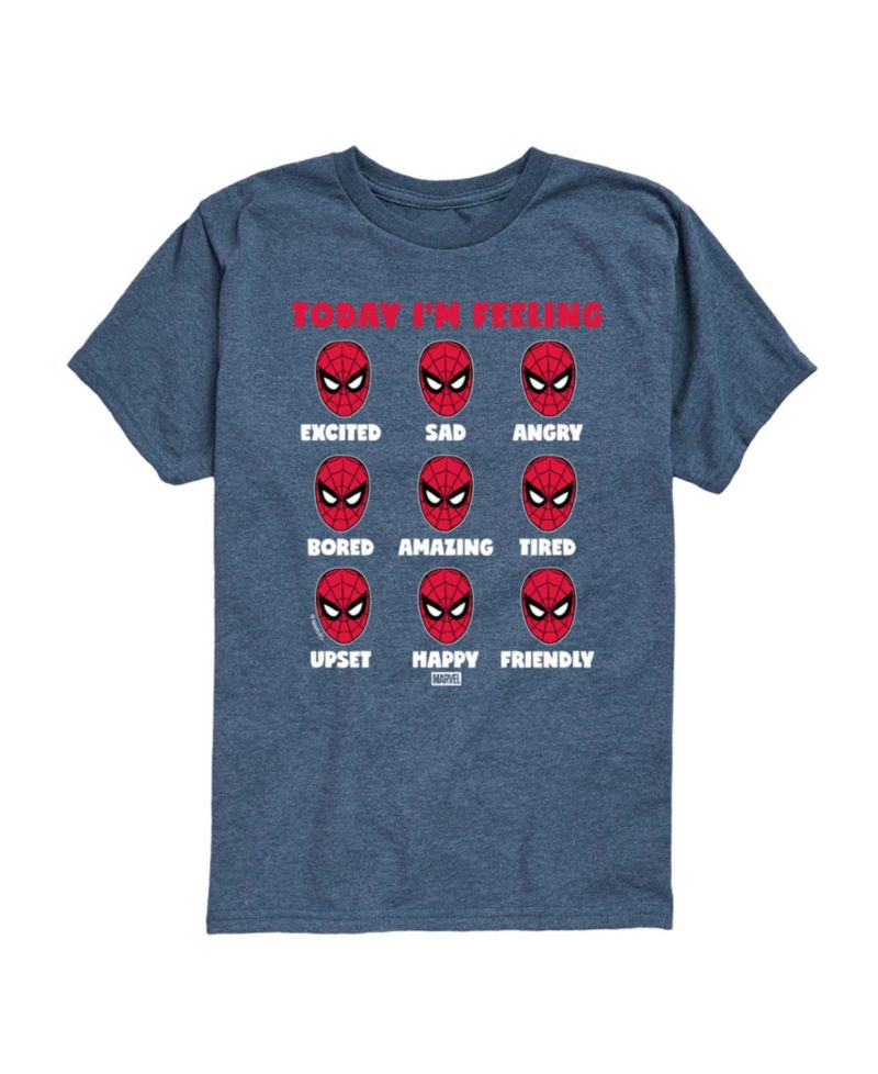 Boys' 8-20 Spider-Man Today I'm Feeling Moods Youth Short-Sleeve Graphic T-Shirt