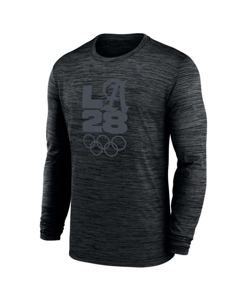 Men's Black LA28 Summer Olympics Team Issue Velocity Dri-FIT Long Sleeve T-Shirt