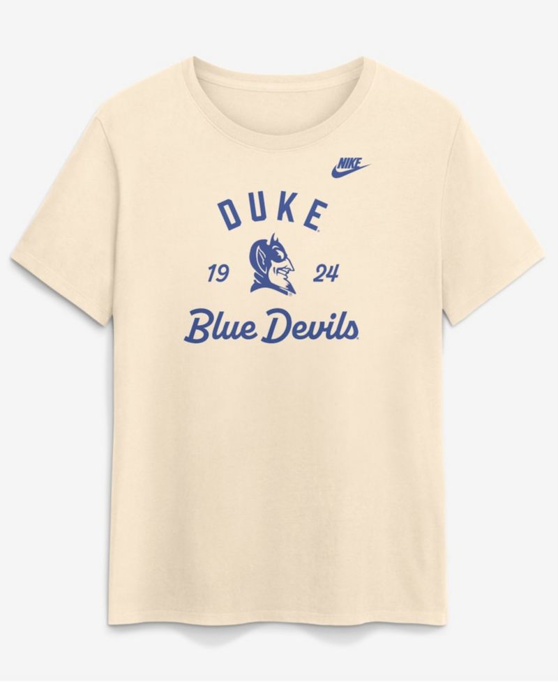 Women's Natural Duke Blue Devils Legacy Team Name T-Shirt