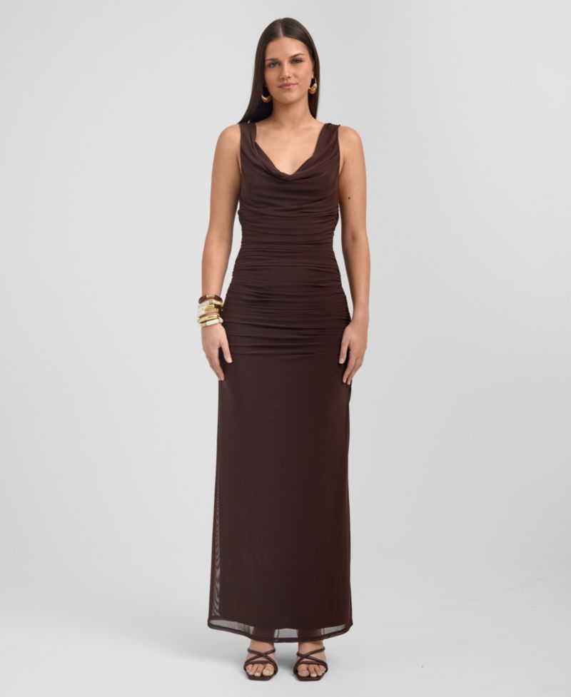 Women's Cowl Neck Maxi Dress