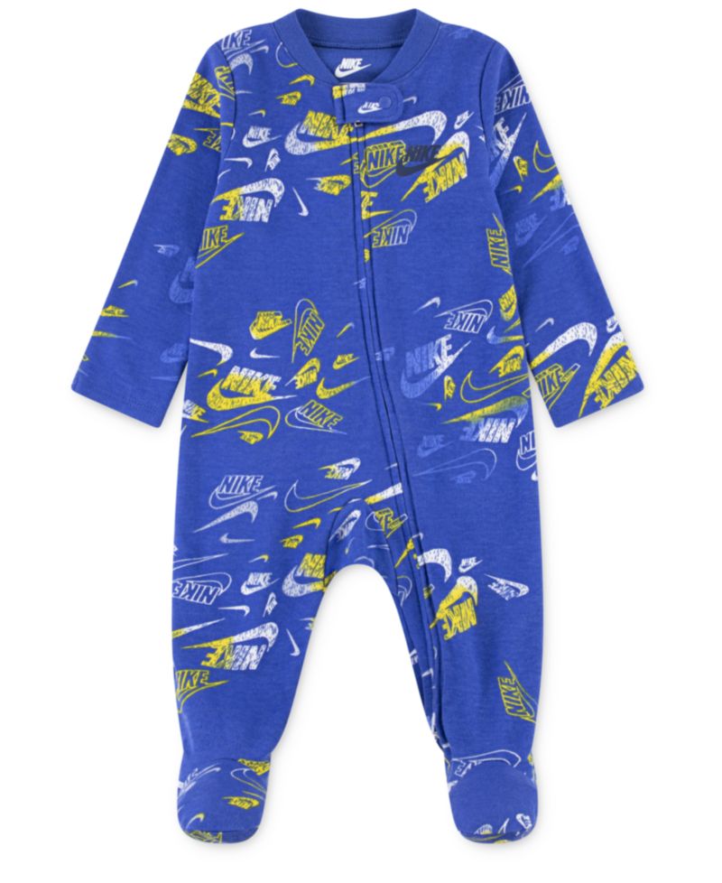 Baby Girls or Boys Printed Footed Coverall