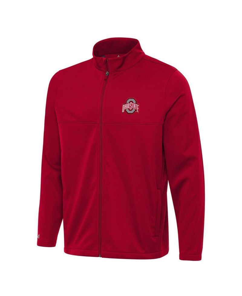 Men's Scarlet Ohio State Buckeyes Links 2 Full-Zip Golf Jacket