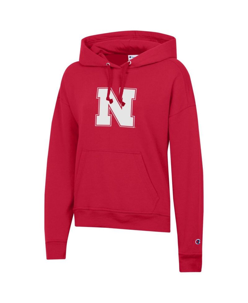 Women's Scarlet Nebraska Huskers Power Blend Fleece Hoodie