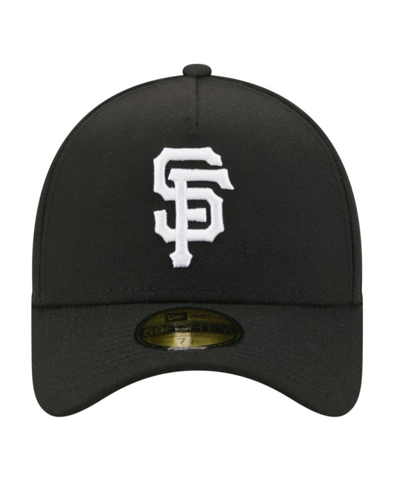 Men's Black San Francisco Giants A-Frame 59FORTY Fitted Hat