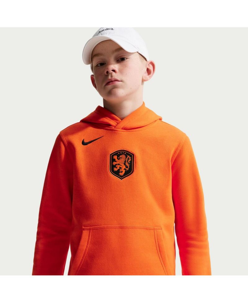 Big Boys and Girls Orange Netherlands National Team Club Hoodie