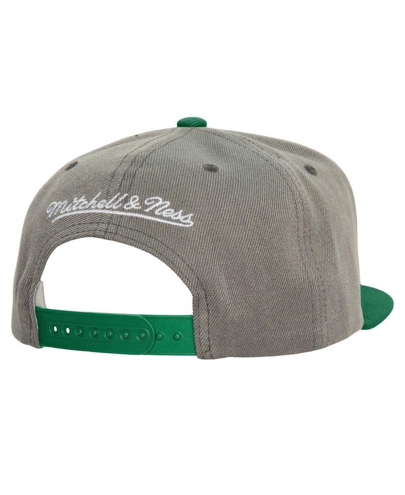 Men's Gray Athletics Cooperstown Collection Basic Flip Snapback Hat