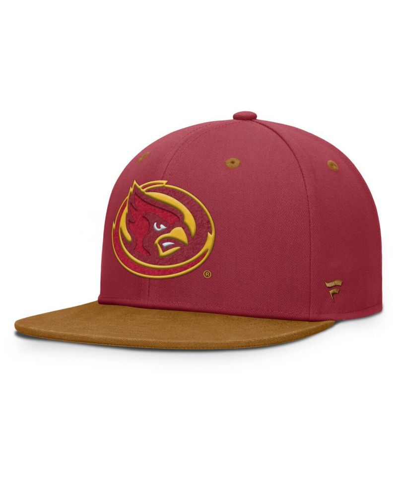 Men's Cardinal/Brown Iowa State Cyclones NoBo Fitted Hat