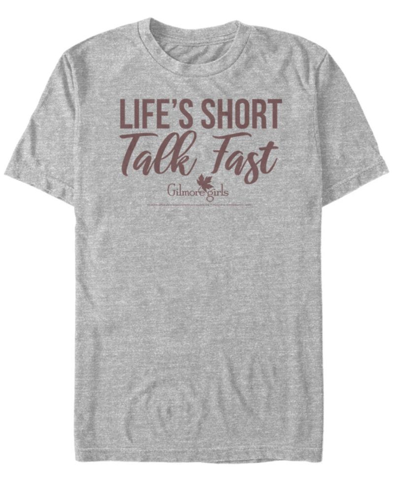 Men's Gilmore Girls TV Life's Short Talk Fast Short Sleeve T-shirt