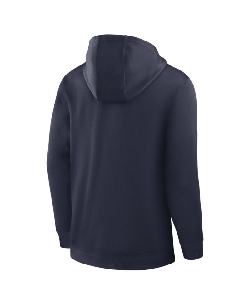 Men's Navy Michigan Wolverines Coaches Premium Dri-FIT Quarter-Zip Hoodie
