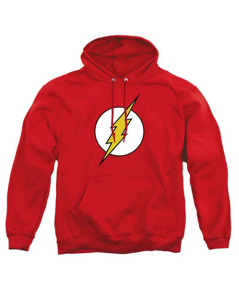 Men's The Lightning Bolt Logo Graphic Kangaroo-Pocket Hoodie