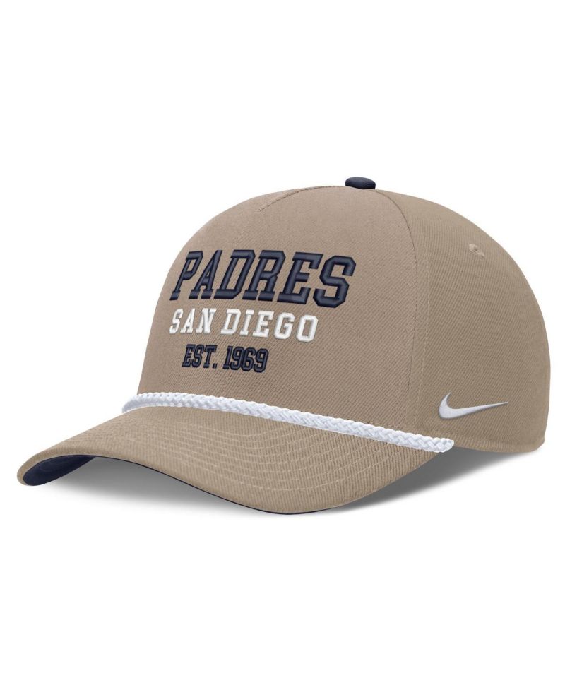 Men's Khaki San Diego Padres Father's Day Rope Rise Adjustable Hat