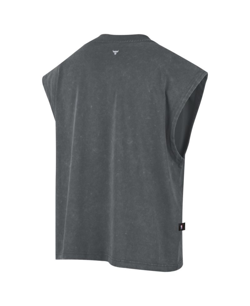 Men's Charcoal Chicago Bulls 2026 Standard Issue Pre-Game Sleeveless Top