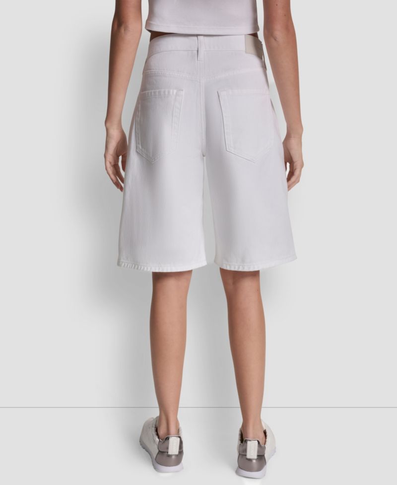 Women's Mid-Rise Denim Bermuda Shorts
