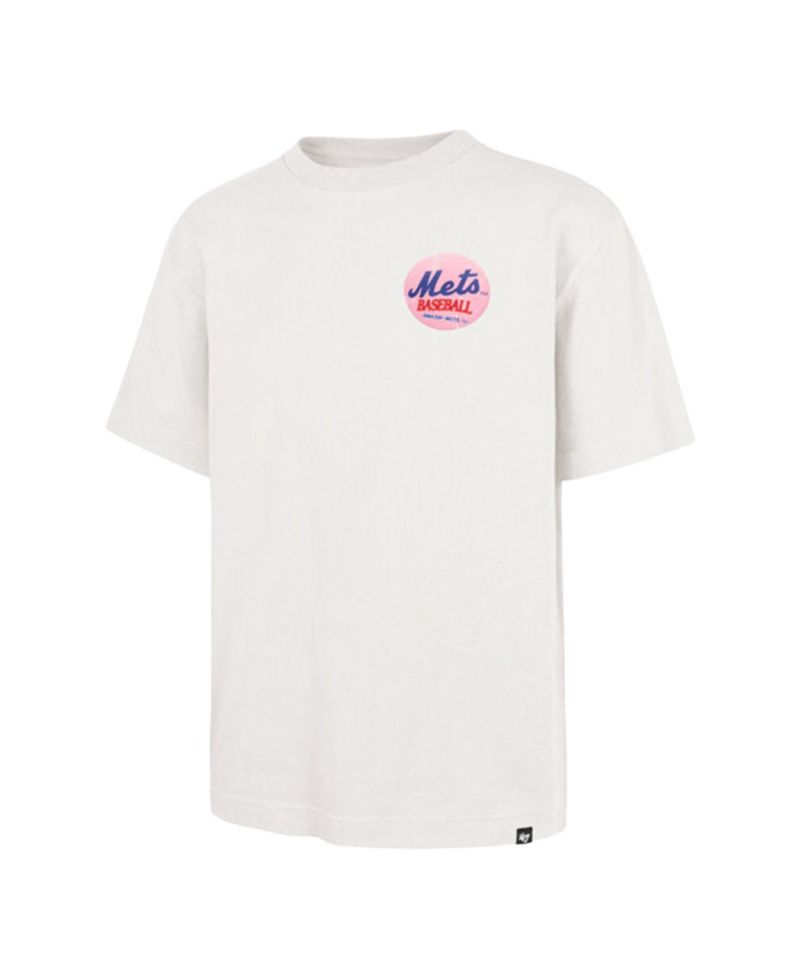 Men's and Women's Cream New York Mets Turnpike Chuck Foundation T-Shirt