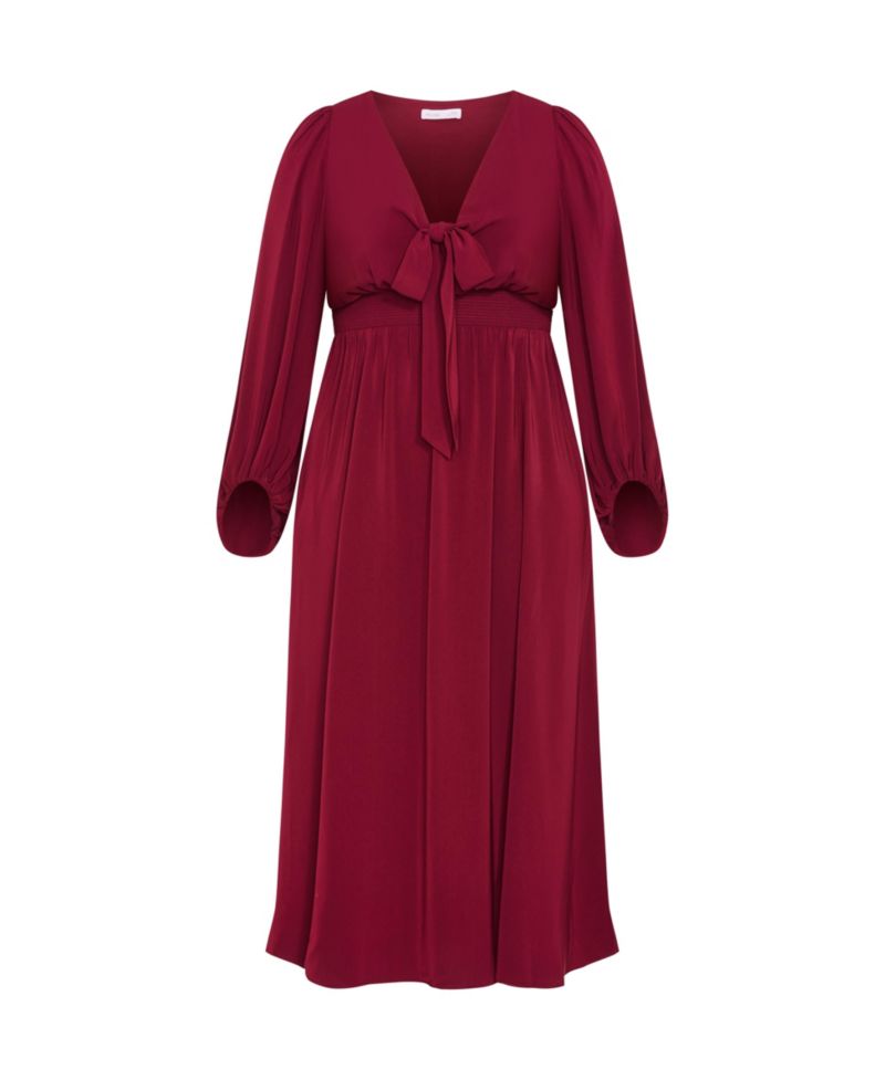 Plus Size Ivanna V Neck Maxi Dress