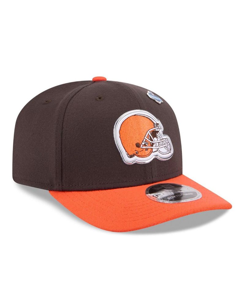 Men's Brown/Orange Cleveland Browns 2026 NFL Draft 9SEVENTY Adjustable Hat