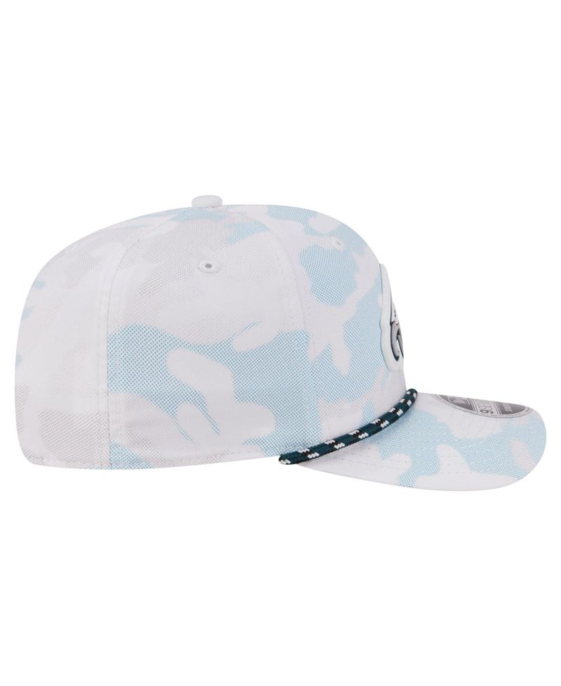Men's White Philadelphia Eagles Camo Rope 9SEVENTY Adjustable Hat