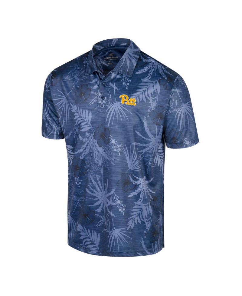 Men's Royal Pitt Panthers Palms Team Polo Shirt