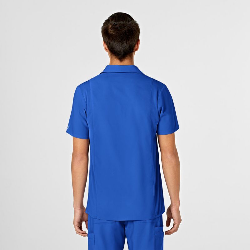 Men's W123 Collar Scrub Top