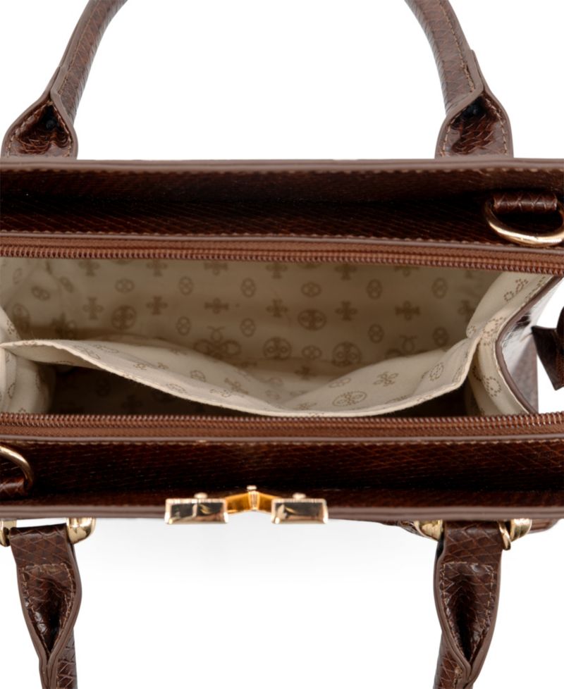 Nyla Structured Medium Satchel Handbag