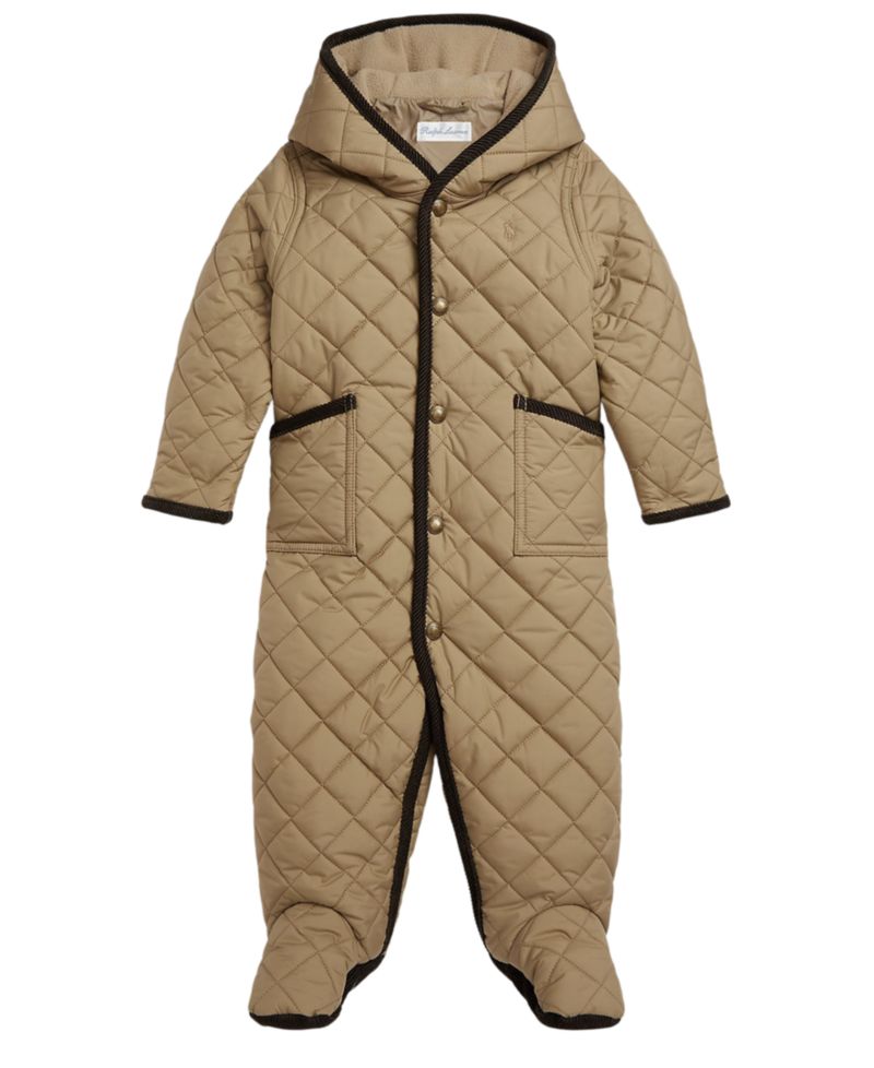 Baby Boys' and Baby Girls' One Piece Hooded Snowsuit