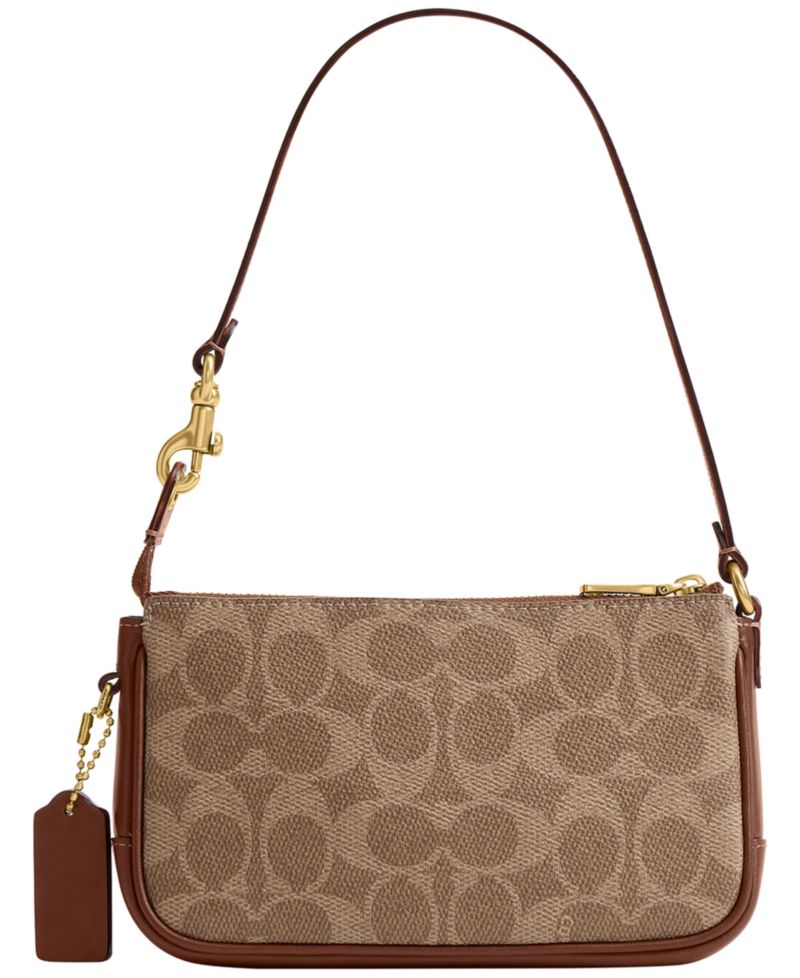 Plaza Mini Signature UpcraftedLeather Shoulder Bag 18