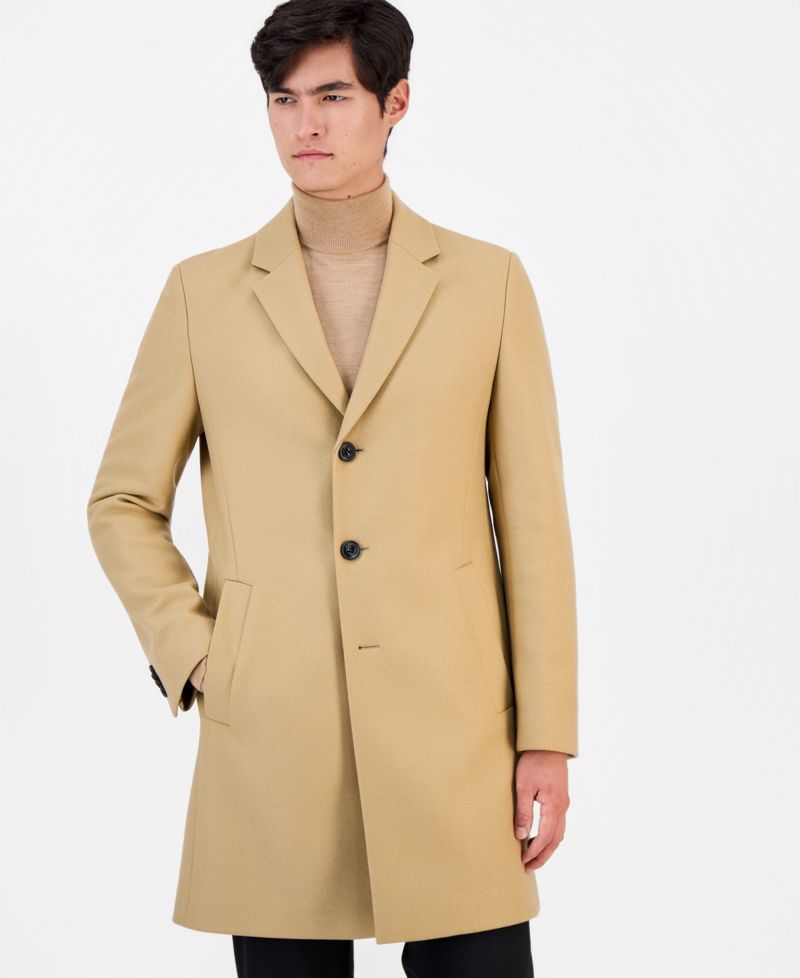 Men's Regular-Fit Cashmere Overcoat