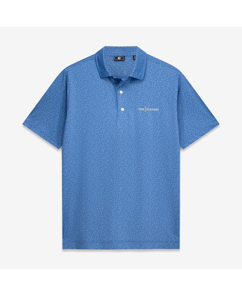 Men's Blue THE PLAYERS All Over Print ProDry Polo Shirt